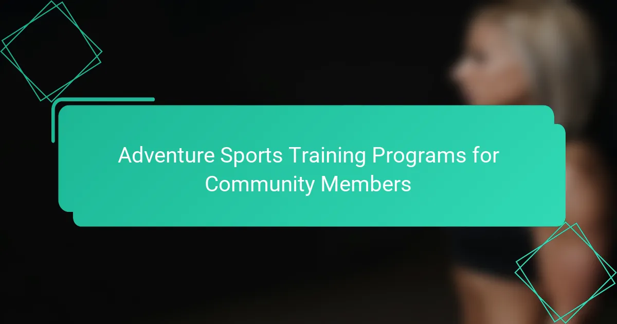 Caminales Program Adventure Sports Training Programs for Community Engagement & Growth