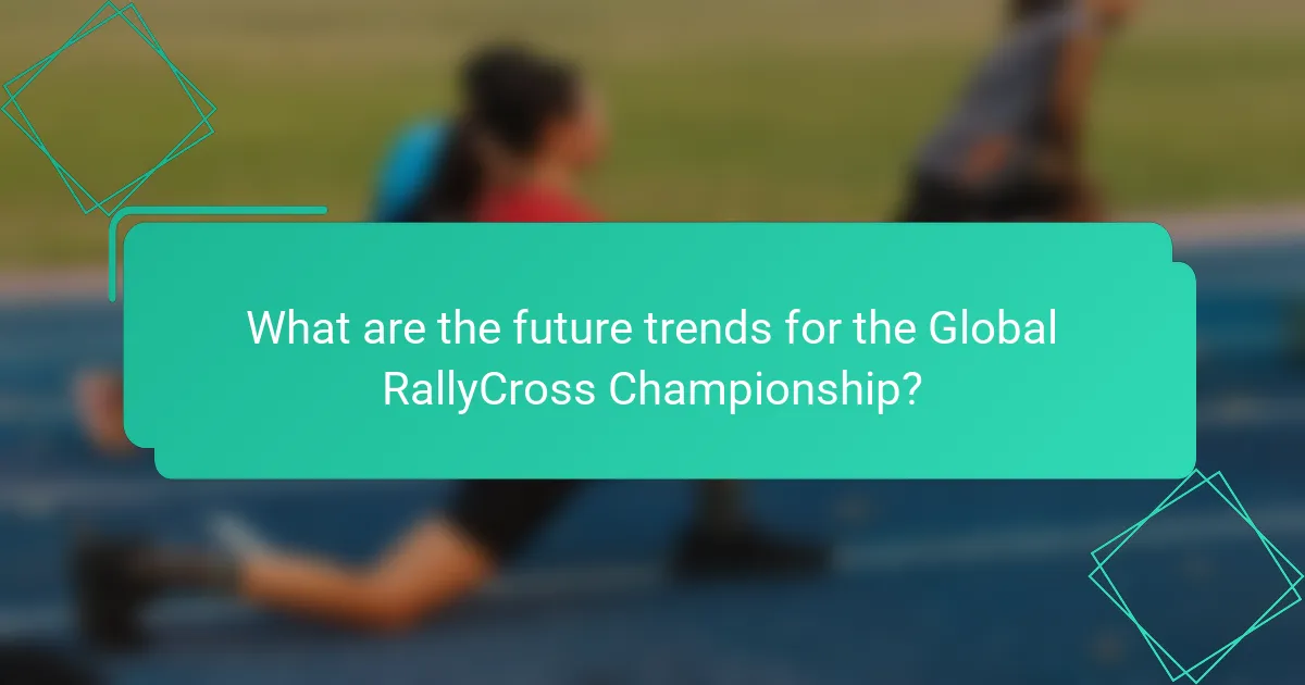What are the future trends for the Global RallyCross Championship?
